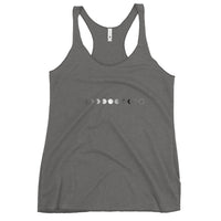 Moon Phases - Women's Racerback Tank - Black or Grey