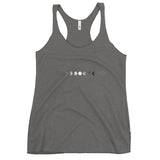 Moon Phases - Women's Racerback Tank - Black or Grey