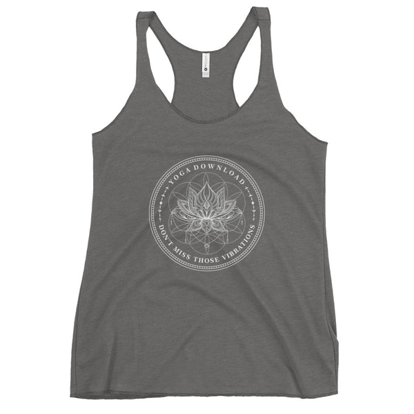 Don't Miss Those Vibrations - Women's Racerback Tank - Black or Grey